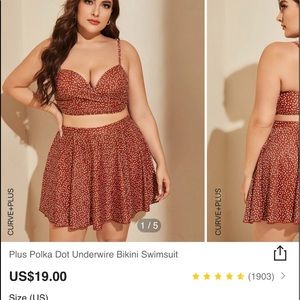 Bikini, high waist, push up bra, stretch material